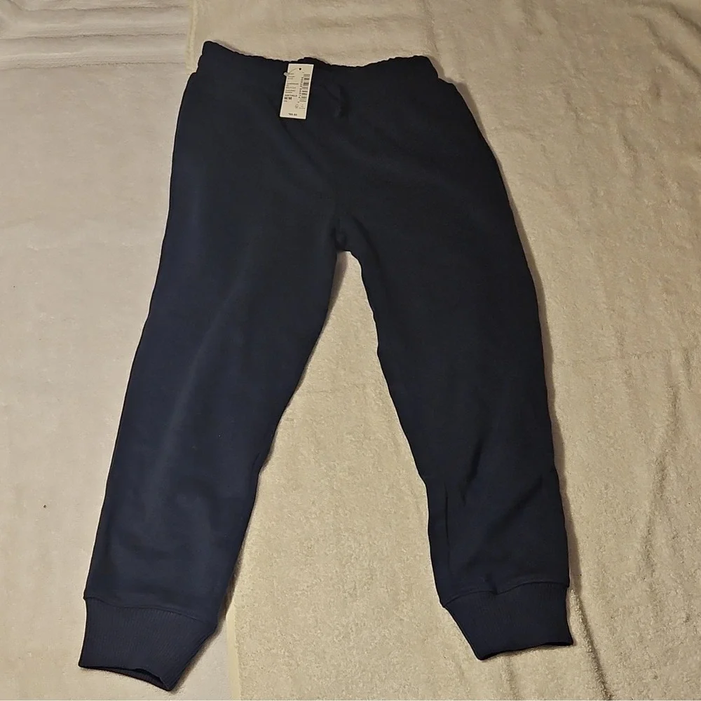 The Children's Place Boys Navy Sweatpants Pull On Elastic Waist Solid